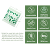 100% Home Compostable Food Storage Zipper Bags