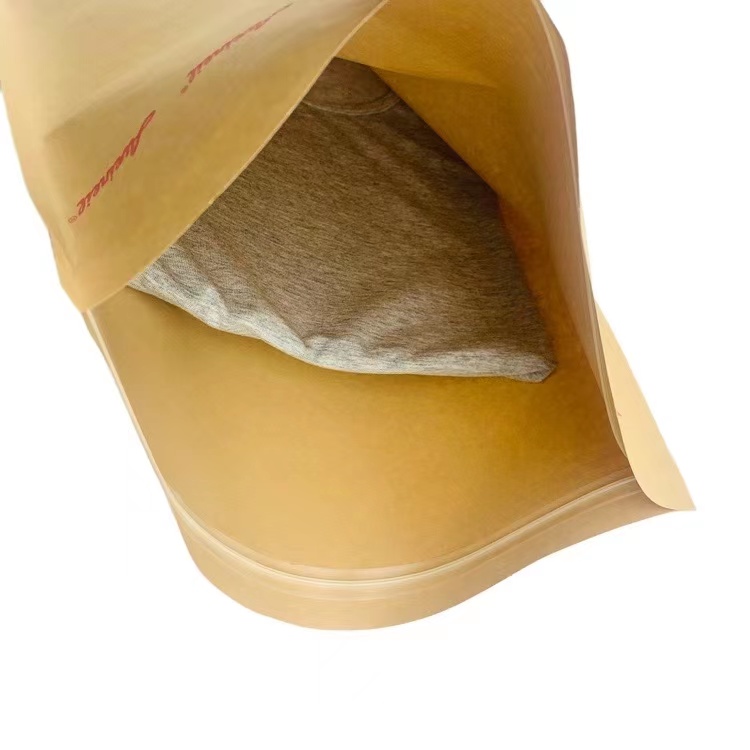 Kraft Paper Reclosable Zipper Pouch