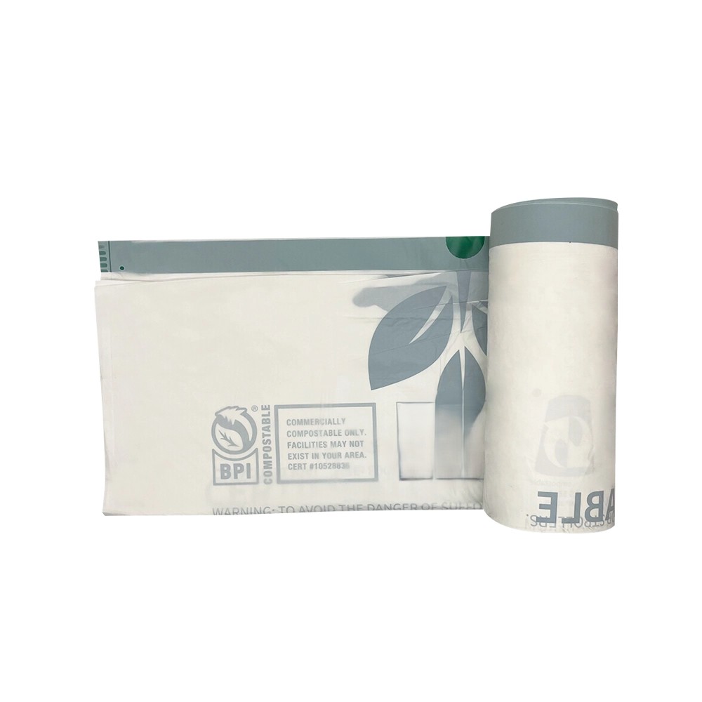 BiolegeenDG Compostable Disposal Drawstring Trash Bags