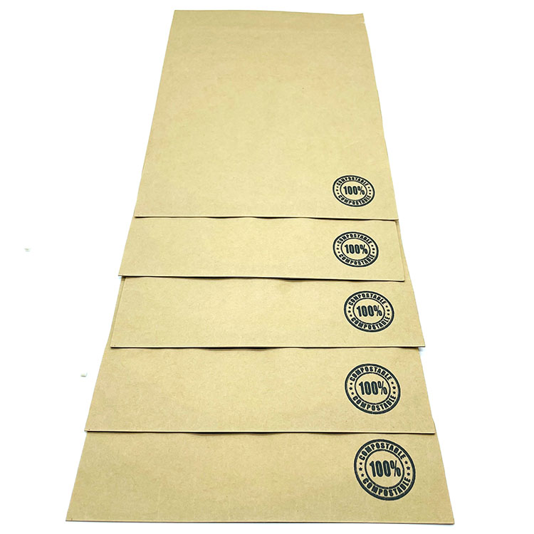 Laminated Kraft Paper Stand Up Zipper Pouch 