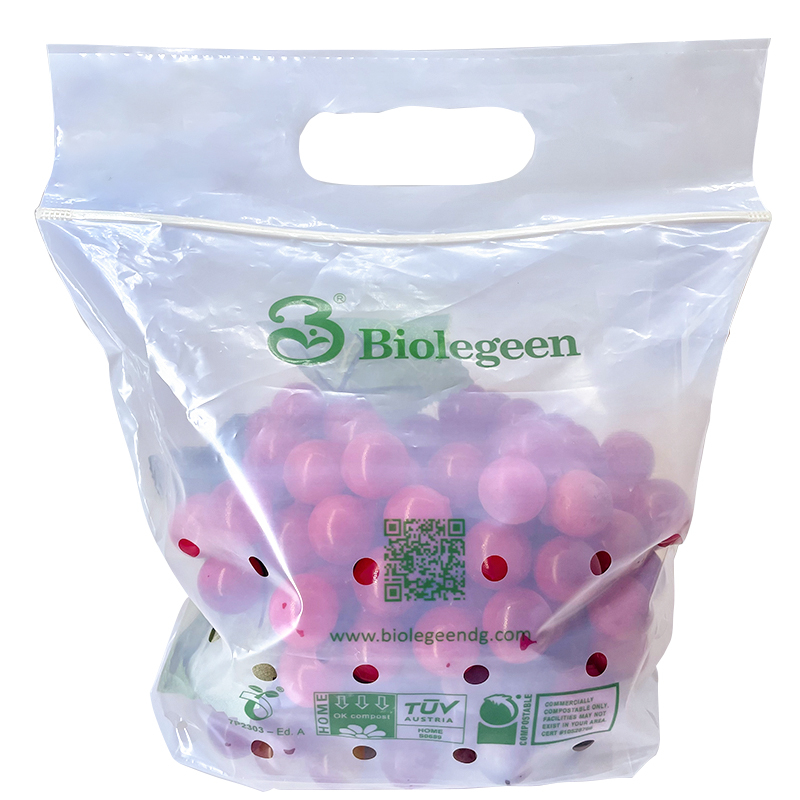 Fruits Storage Handle Zipper Bag 