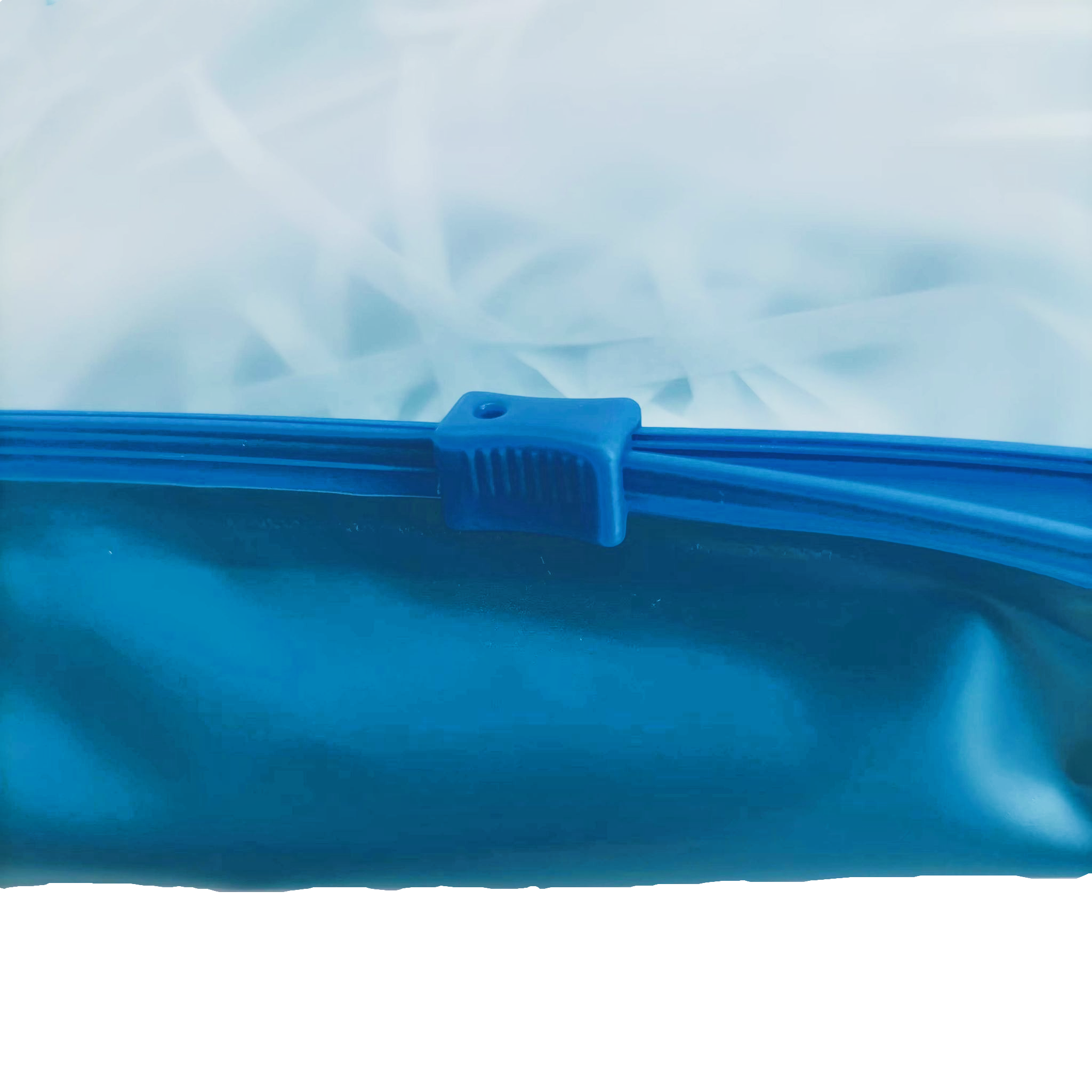 Custom 100% Recycled LDPE Garment Slider Bag With Handle