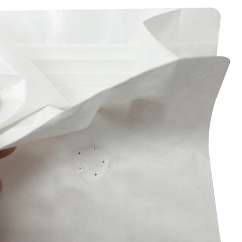 Compostable Kraft Paper Side Gusset Zipper Coffee Bag with Valve