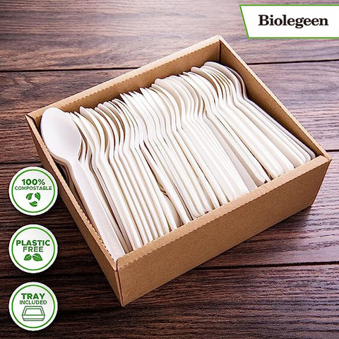 100% Compostable Disposable Spoons