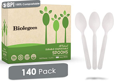 100% Compostable Disposable Spoons