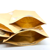 Laminated Kraft Paper Stand Up Zipper Pouch 
