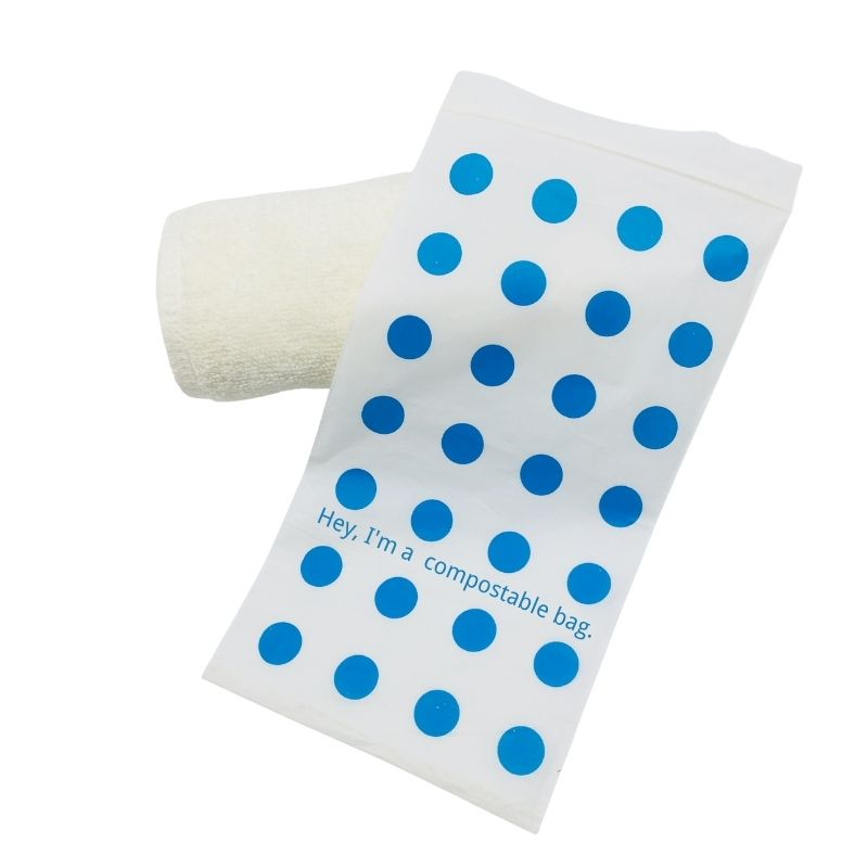 Home Compostable Blue Point Zipper Bag