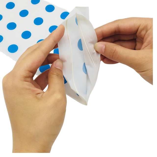 Home Compostable Blue Point Zipper Bag