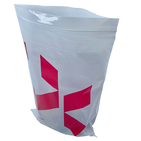 Ecofriendly Zipper Closure Specimen Double Pockets Bag