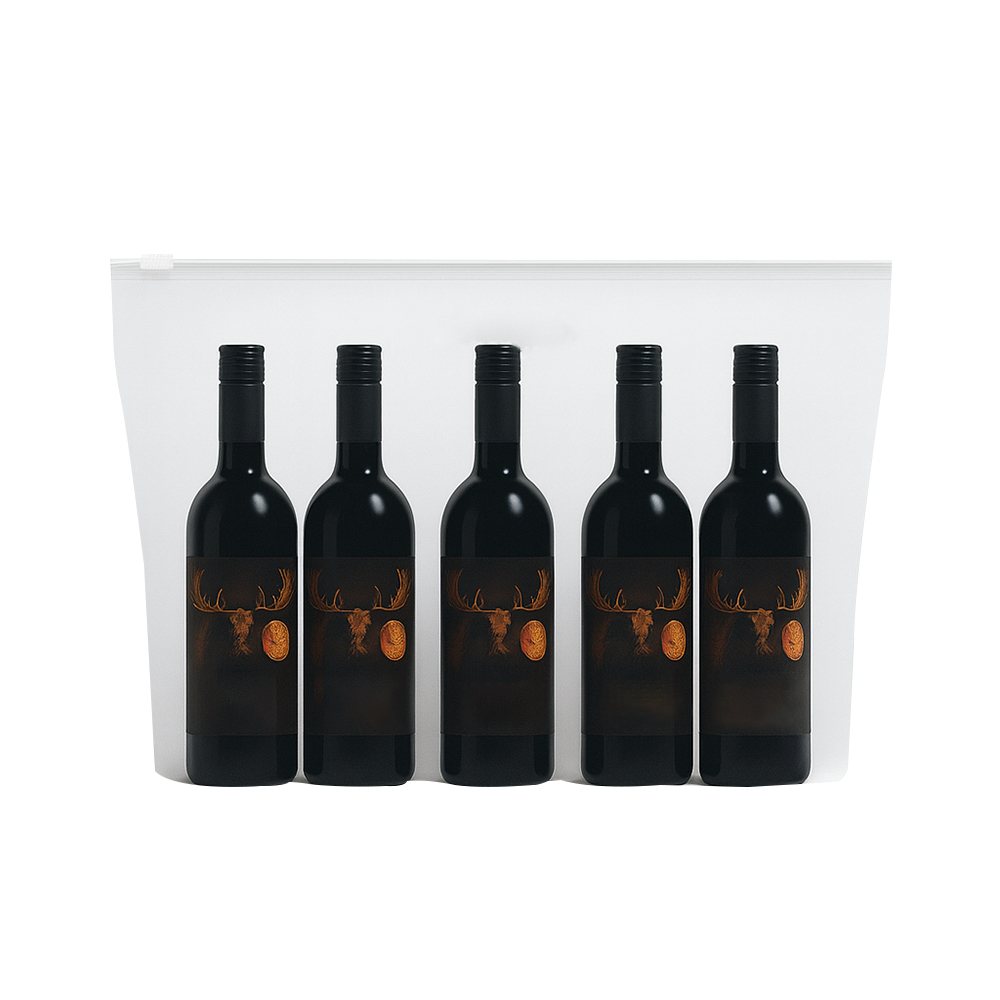 Custom Half Transparent Home Compostable Stand Up Slider Gusset Bag