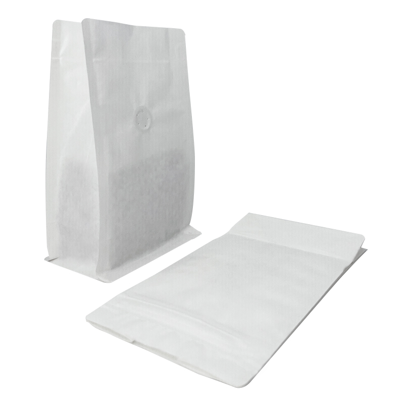 Compostable Kraft Paper Side Gusset Zipper Coffee Bag with Valve
