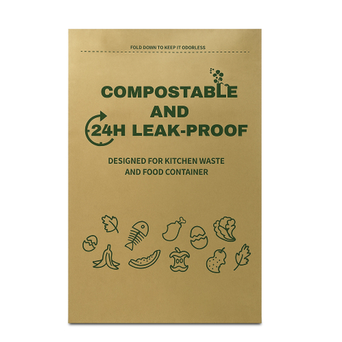 100% Compostable Kitchen Food Waste Paper Bags