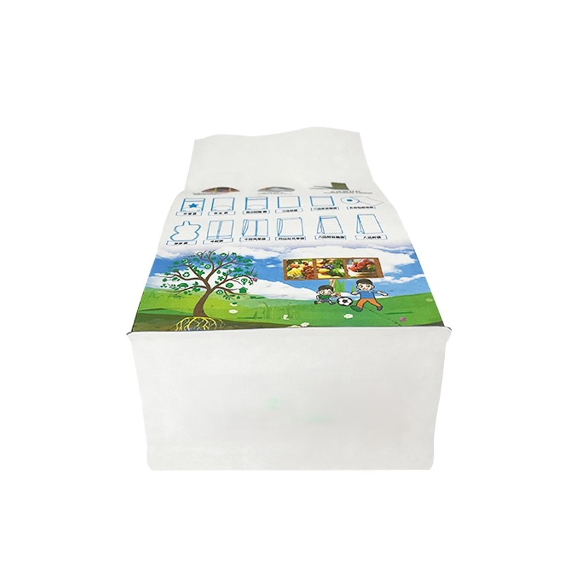 Compostable White kraft paper side gusset stand up Nuts Bag