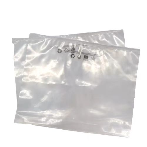 Custom Half Transparent Home Compostable Stand Up Slider Gusset Bag