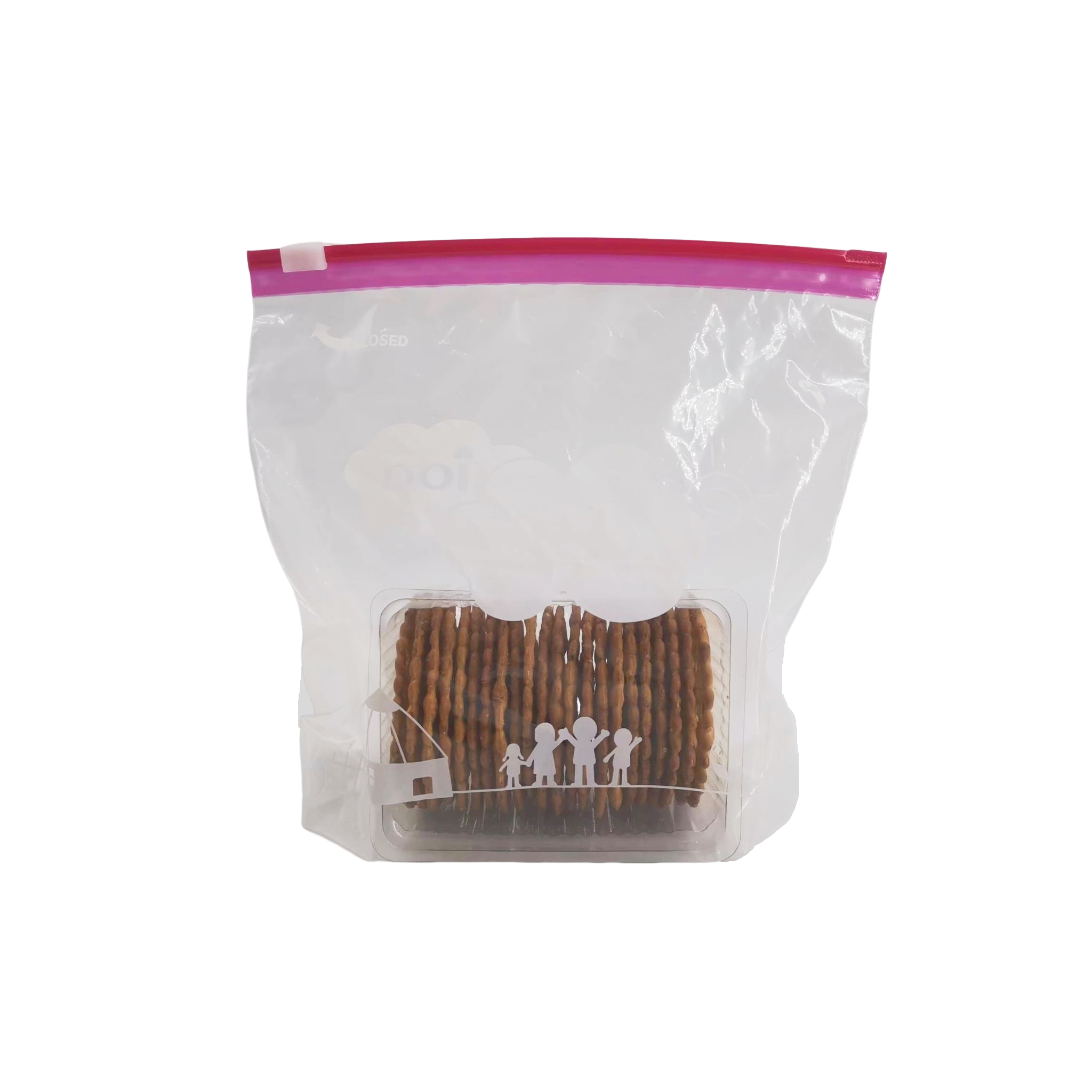Custom Home Compostable Food Storage Slider Bag