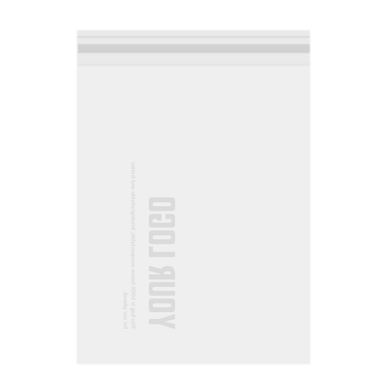 High Transparent Compostable Self Adhesive Apparel Bag