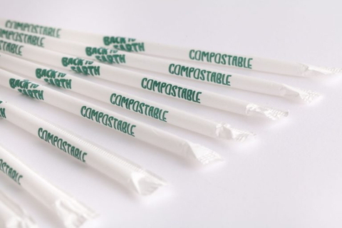 100% Compostable Disposable Straws
