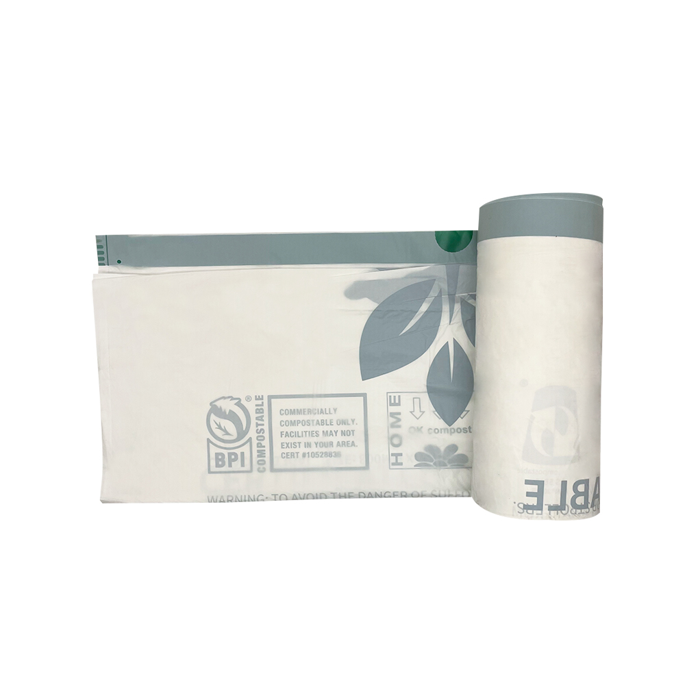 BiolegeenDG Compostable Disposal Drawstring Trash Bags