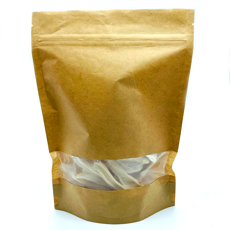 Laminated Kraft Paper Stand Up Zipper Pouch 