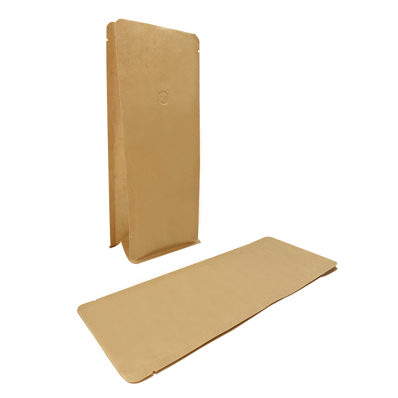 Compostable Laminated Kraft Paper Side Gusset Pouch