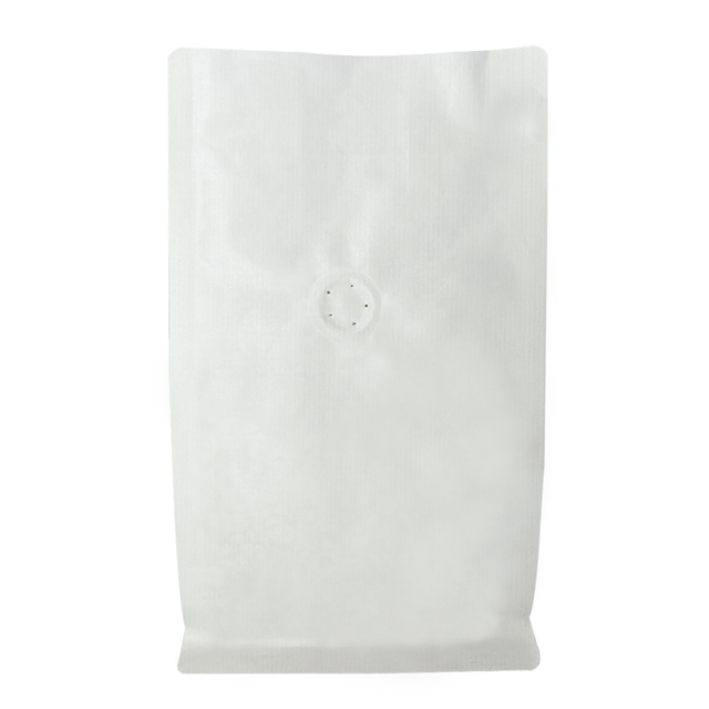 Compostable Kraft Paper Side Gusset Zipper Coffee Bag with Valve