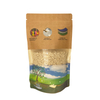 Laminated Kraft Paper Stand Up Zipper Pouch w/Rectangular Window