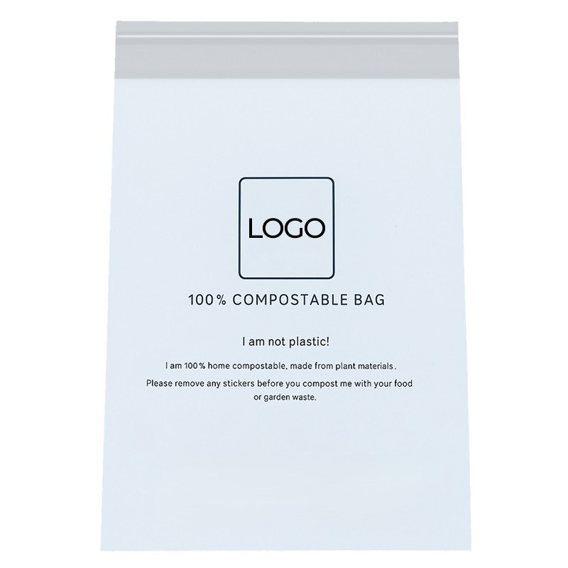 0.035mm Home Compostable Self Adhesive Bag