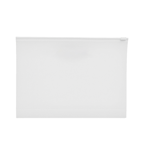 Custom Half Transparent Home Compostable Stand Up Slider Gusset Bag