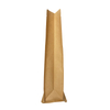 Compostable Brown Kraft Paper Side Gusset Stand Up Food Zipper Pouch