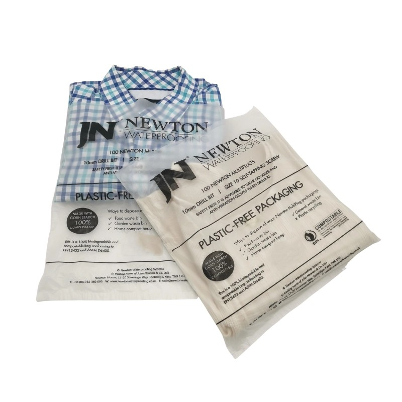 Custom Home Compostable Unsealed Clothing Bag