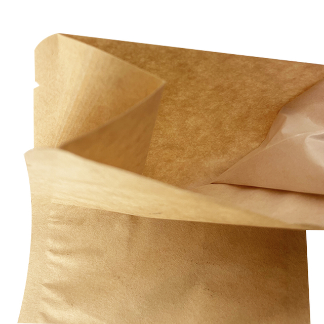 Compostable Laminated Kraft Paper Side Gusset Pouch
