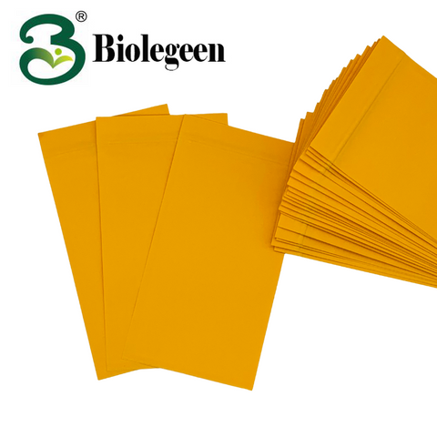 H0001 Yellow Kraft Paper Zip lock Envelope pouch 